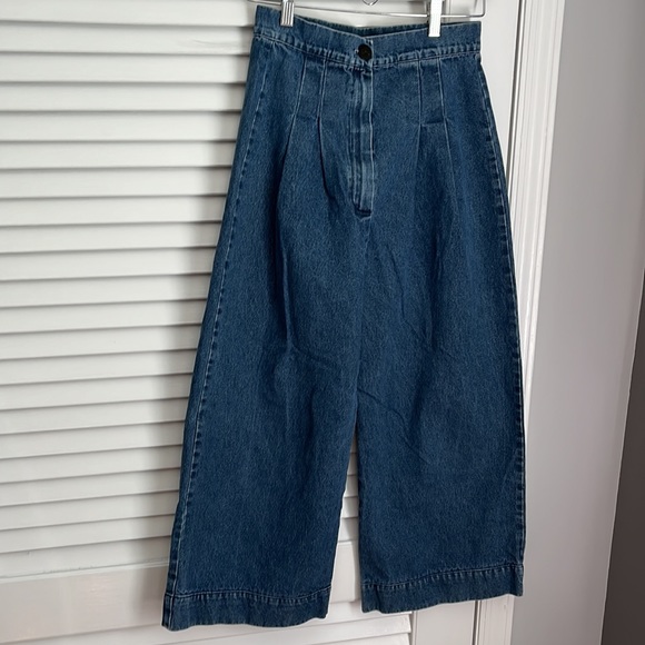 Ilana Kohn Wide Leg Pleat Jeans Boyd pant size 2 - Picture 2 of 8